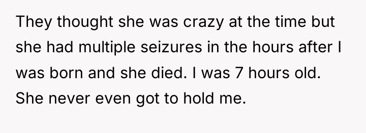 They thought she was crazy at the time but she...