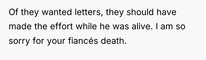 Of they wanted letters, they should have made the effort...