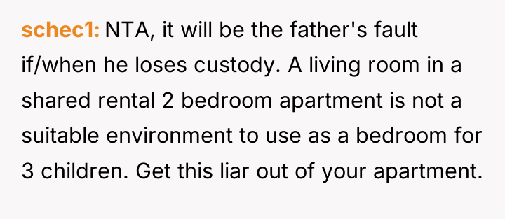 schec1 NTA, it will be the father's fault if/when he...