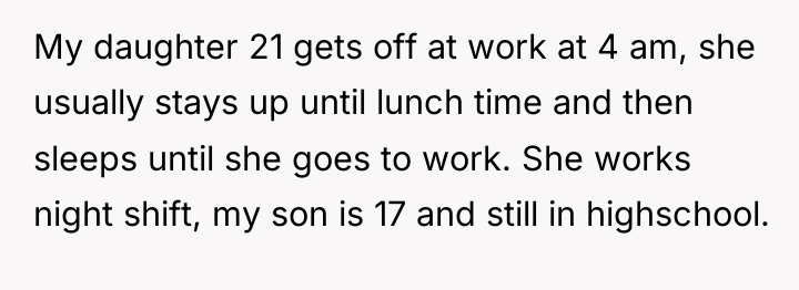 My daughter 21 gets off at work at 4 am,...