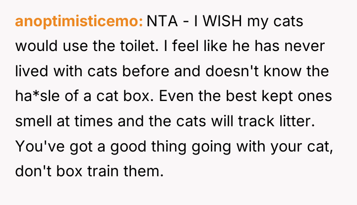 anoptimisticemo NTA - I WISH my cats would use the...