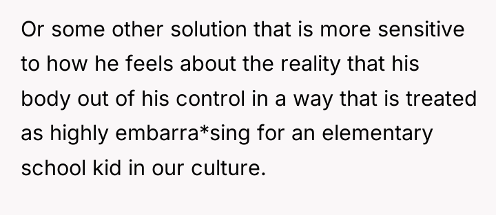 Or some other solution that is more sensitive to how...