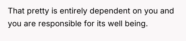 That pretty is entirely dependent on you and you are...