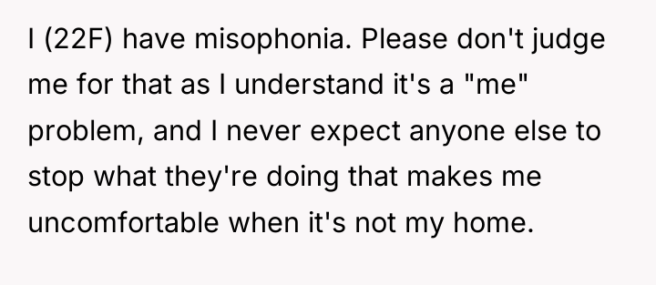 I (22F) have misophonia. Please don't judge me for that...