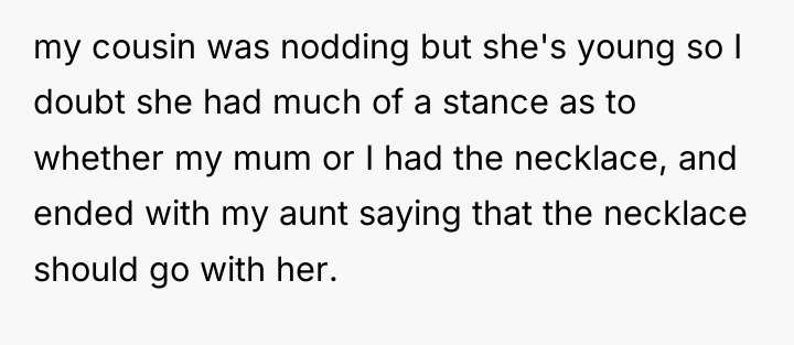 my cousin was nodding but she's young so I doubt...