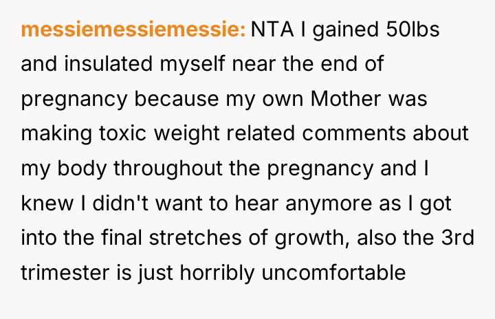 messiemessiemessie NTA I gained 50lbs and insulated myself near the...