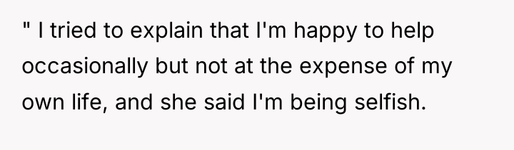 " I tried to explain that I'm happy to help...