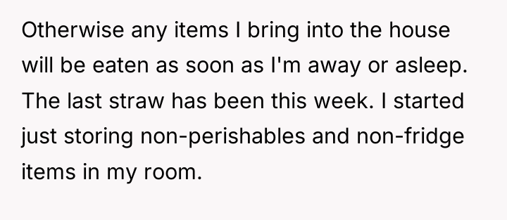 Otherwise any items I bring into the house will be...