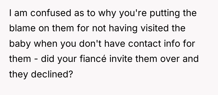 I am confused as to why you're putting the blame...
