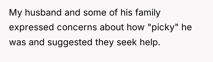 My husband and some of his family expressed concerns about...