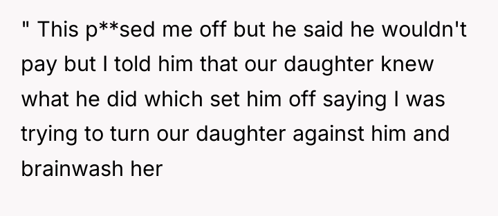 " This p**sed me off but he said he wouldn't...