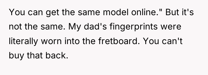 You can get the same model online." But it's not...