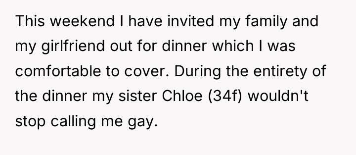 This weekend I have invited my family and my girlfriend...