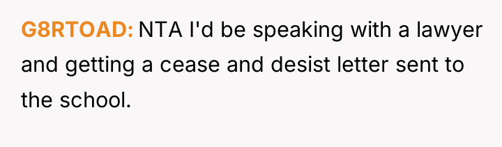 G8RTOAD NTA I'd be speaking with a lawyer and getting...