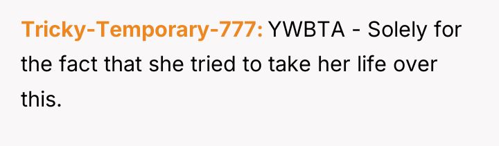 Tricky-Temporary-777 YWBTA - Solely for the fact that she tried...