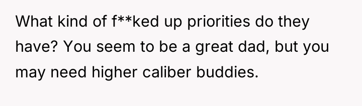 What kind of f**ked up priorities do they have? You...