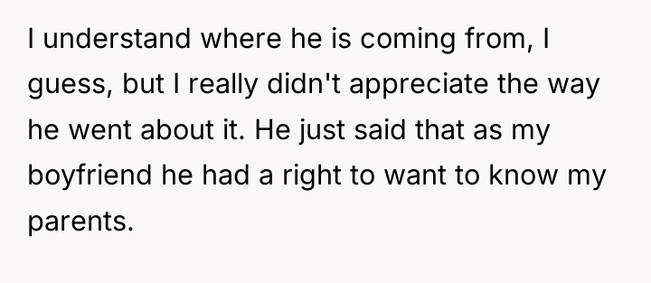 I understand where he is coming from, I guess, but...