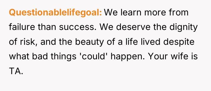 Questionablelifegoal We learn more from failure than success. We deserve...