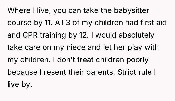 Where I live, you can take the babysitter course by...