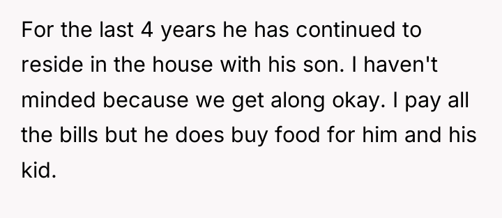 For the last 4 years he has continued to reside...