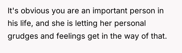 It's obvious you are an important person in his life,...
