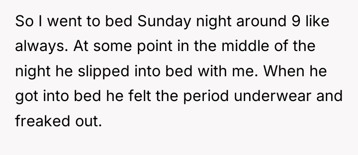 So I went to bed Sunday night around 9 like...