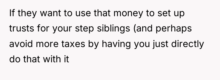 If they want to use that money to set up...