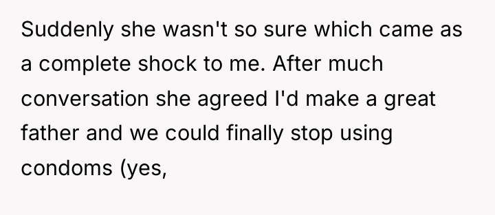 Suddenly she wasn't so sure which came as a complete...