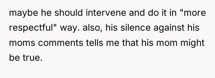 maybe he should intervene and do it in "more respectful"...