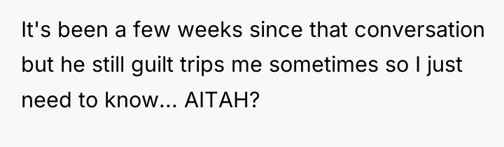 It's been a few weeks since that conversation but he...
