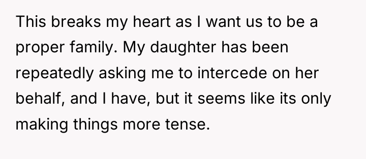 This breaks my heart as I want us to be...