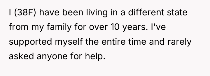 I (38F) have been living in a different state from...
