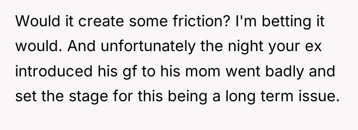Would it create some friction? I'm betting it would. And...