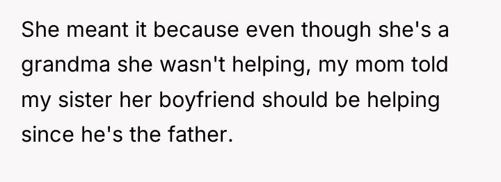 She meant it because even though she's a grandma she...