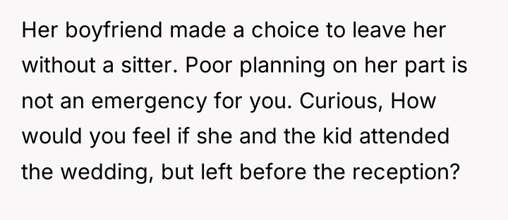 Her boyfriend made a choice to leave her without a...