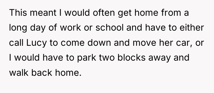 This meant I would often get home from a long...
