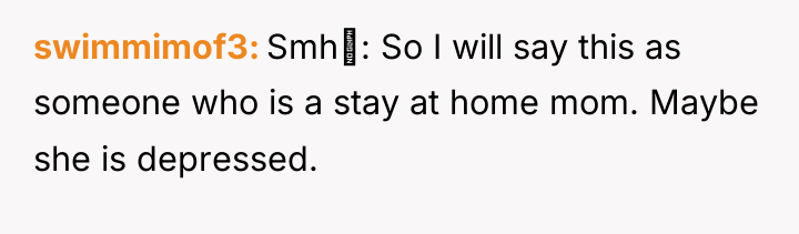 swimmimof3 Smh‍: So I will say this as someone who...