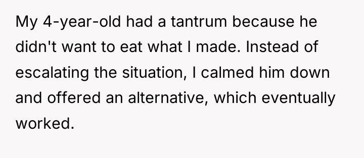 My 4-year-old had a tantrum because he didn't want to...