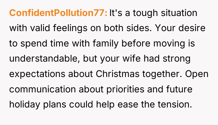 ConfidentPollution77 It's a tough situation with valid feelings on both...