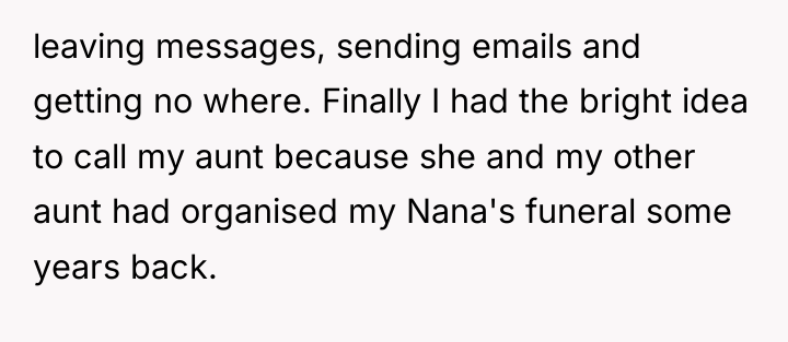 leaving messages, sending emails and getting no where. Finally I...