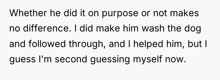 Whether he did it on purpose or not makes no...