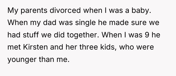 My parents divorced when I was a baby. When my...
