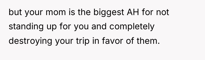 but your mom is the biggest AH for not standing...
