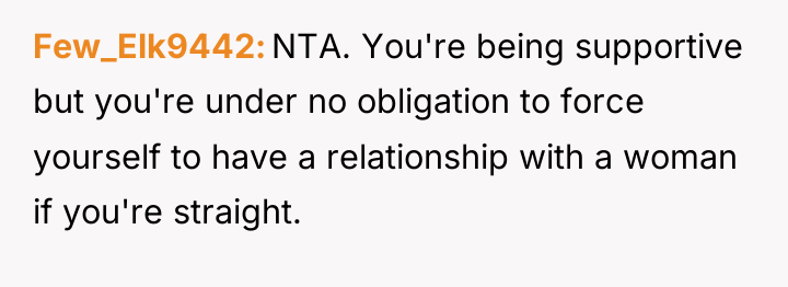 Few_Elk9442 NTA. You're being supportive but you're under no obligation...