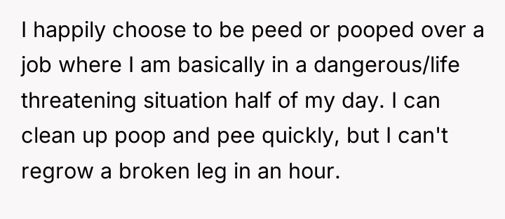 I happily choose to be peed or pooped over a...