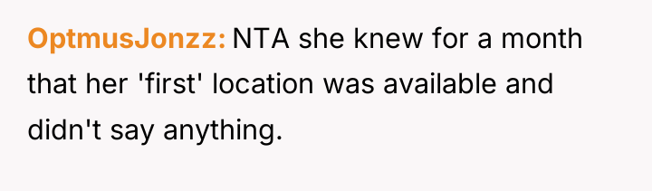 OptmusJonzz NTA she knew for a month that her 'first'...
