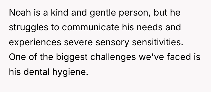 Noah is a kind and gentle person, but he struggles...