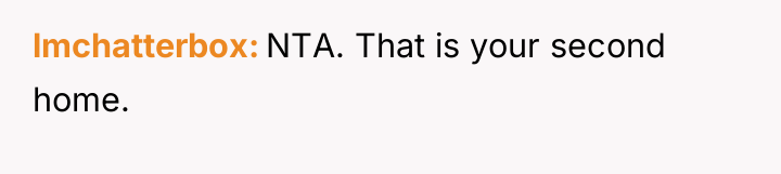 lmchatterbox NTA. That is your second home.