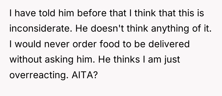 I have told him before that I think that this...
