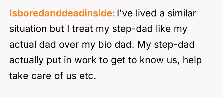 Isboredanddeadinside I've lived a similar situation but I treat my...